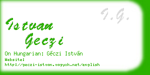 istvan geczi business card