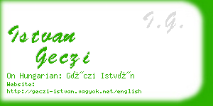 istvan geczi business card